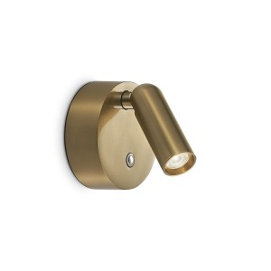 Светильник настенный Ideal Lux Bean AP Round Rechargeable Аккумулятор Латунь LED 350264