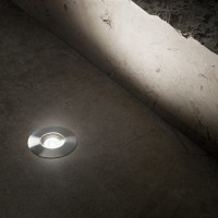 Светильник уличный встраиваемый Ideal Lux Rocket FI D5.5 Wide 3000K LED Сталь 370989