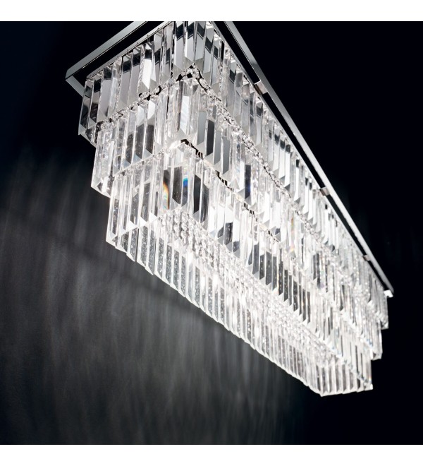 Люстра подвесная Ideal Lux Martinez SP8 Хром E14 166360