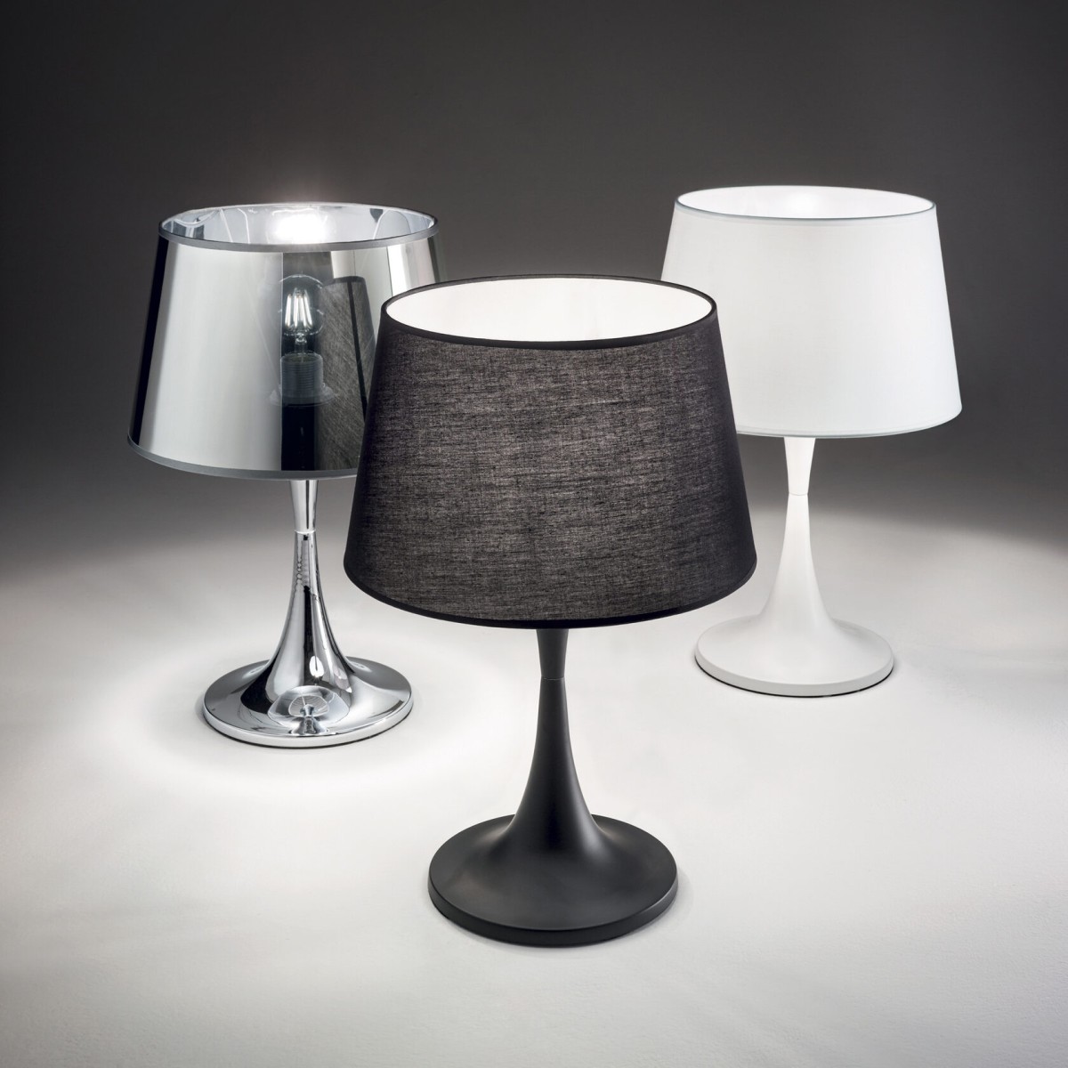 Лампа настольная Ideal Lux London TL1 Small Хром E27 032368