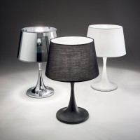 Лампа настольная Ideal Lux London TL1 Small Хром E27 032368
