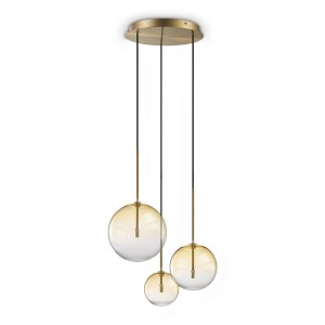 Светильник подвесной Ideal Lux Equinoxe SP3 G4 Янтарь 364827