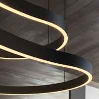 Люстра подвесная Ideal Lux Waves-3 SP Черный LED 3000K 345277