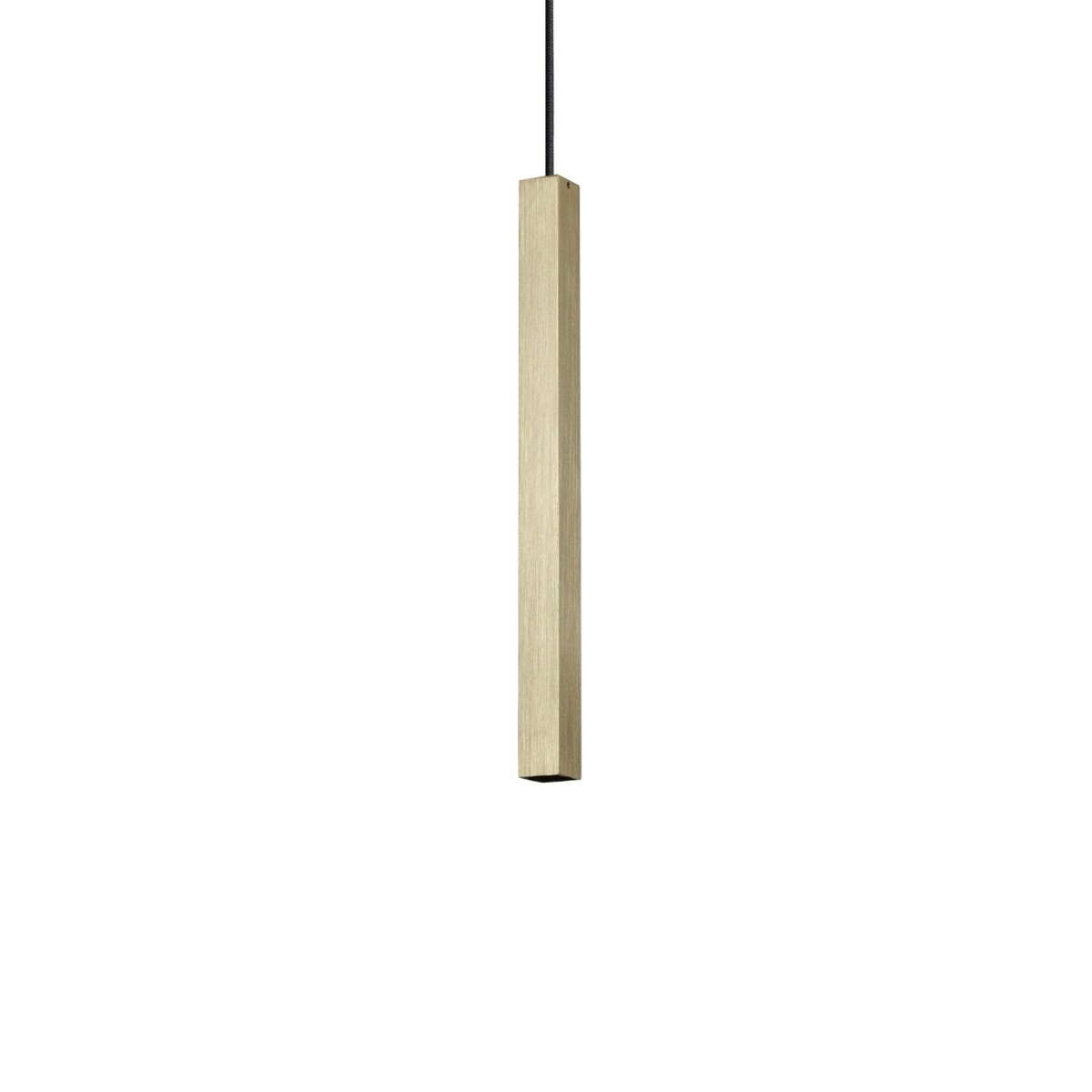 Светильник подвесной Ideal Lux Look LED SP01 Square D3.0 H040 On-Off 3000K Латунь LED 339740