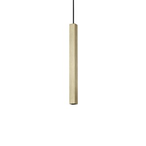 Светильник подвесной Ideal Lux Look LED SP01 Square D3.0 H040 On-Off 3000K Латунь LED 339740