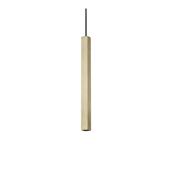 Светильник подвесной Ideal Lux Look LED SP01 Square D3.0 H040 On-Off 3000K Латунь LED 339740