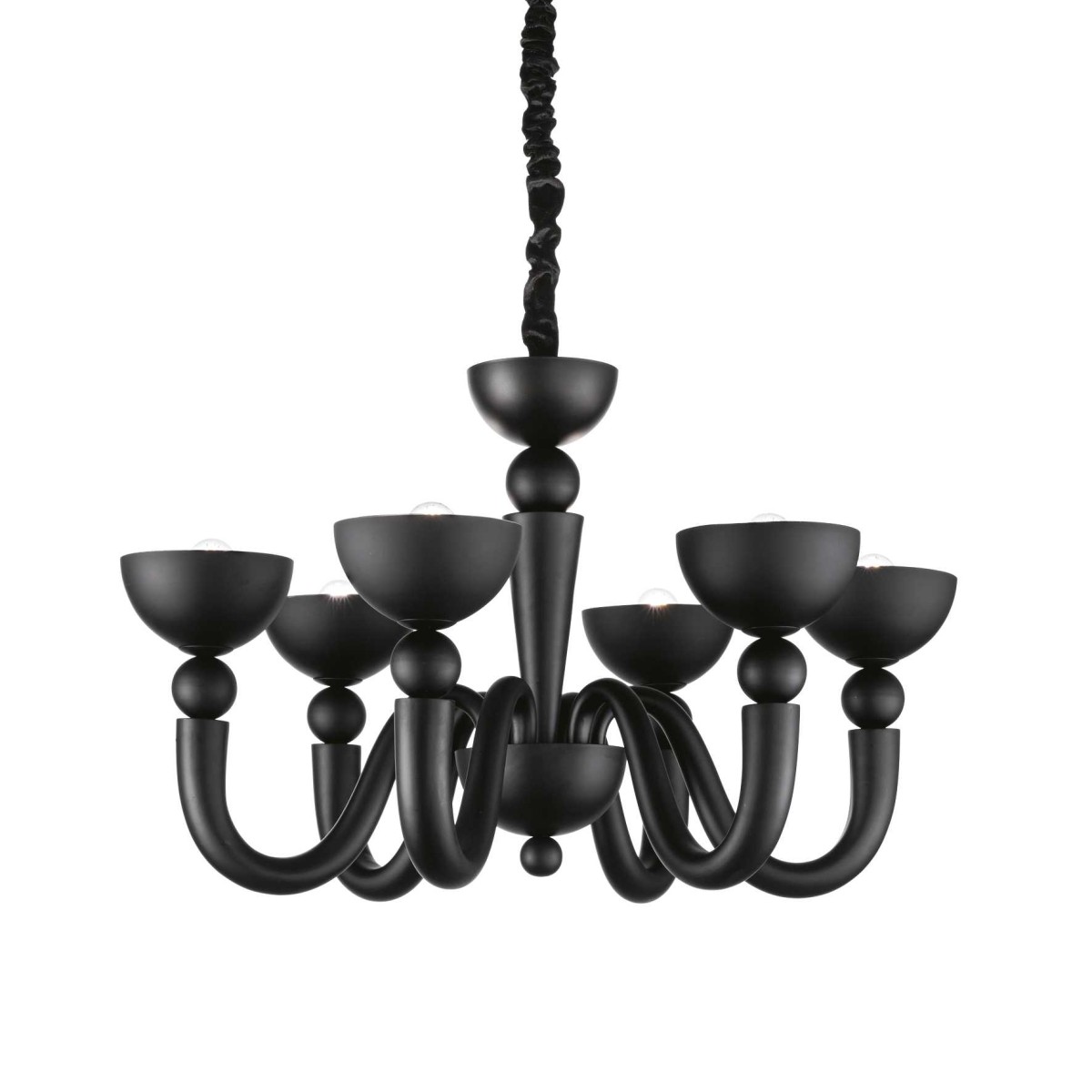 Люстра подвесная Ideal Lux Bon Bon SP6 Черный E14 093994