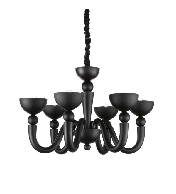 Люстра подвесная Ideal Lux Bon Bon SP6 Черный E14 093994