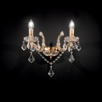 Светильник настенный Ideal Lux Florian AP2 Золото E14 035659