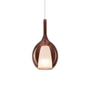 Светильник подвесной Ideal Lux Kalique SP1-2 D18 Медь E27 360027