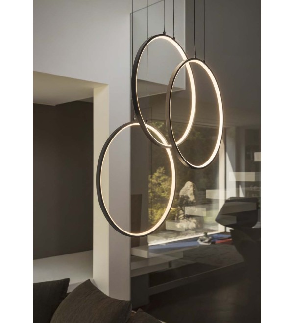 Люстра подвесная Ideal Lux Frame SP Cerchio Черный 3000К 269337