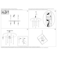 Люстра подвесная Ideal Lux Ice SP5 Черный E27 237664