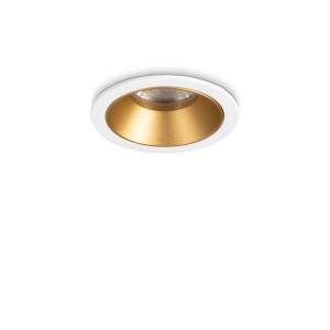 Светильник встраиваемый Ideal Lux Game Trim Round 05W 3000K LED Белый / Золото 349084