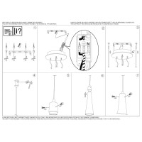 Светильник подвесной Ideal Lux Kuky SP3 Хром E27 033952