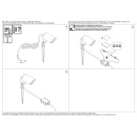 Прожектор садовый Ideal Lux Koala PR 7W Con Picchetto D24V Черный LED 3000К 331386