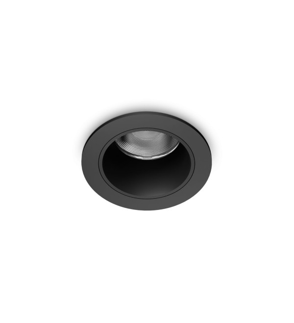 Светильник встраиваемый Ideal Lux Quark FI 12.0W 3000K LED Черный 322919