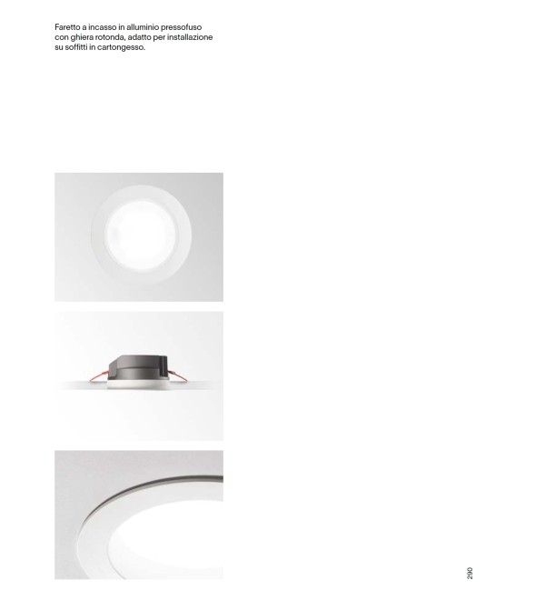 Светильник встраиваемый Ideal Lux Basic FI Wide 20W 3000K Белый LED 193533