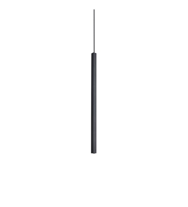 Светильник подвесной Ideal Lux Look LED SP01 Square D1.5 H040 On-Off 3000K Черный LED 351650