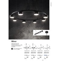 Люстра подвесная Ideal Lux Minor SP4 Linear Черный GX53 235455
