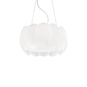Люстра подвесная Ideal Lux Ovalino SP5 Белый E27 074139