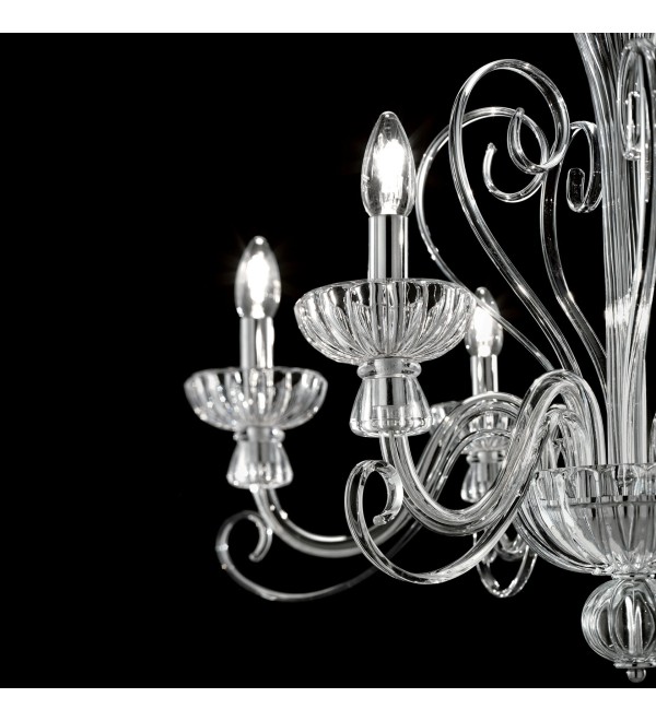 Люстра подвесная Ideal Lux Alexander SP8 Хром E14 090269