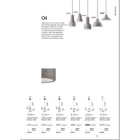 Светильник подвесной Ideal Lux Oil-1 SP1 Цемент E27 110417
