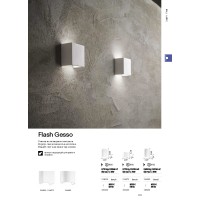 Светильник настенный Ideal Lux Flash AP1 Small Белый Гипс G9 214672