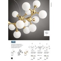 Люстра подвесная Ideal Lux Nodi SP9 Белый E14 082059