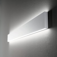 Светильник настенный Ideal Lux Steel AP2 D20 Bi-Emission Wide 3000K LED Белый Димм 233840