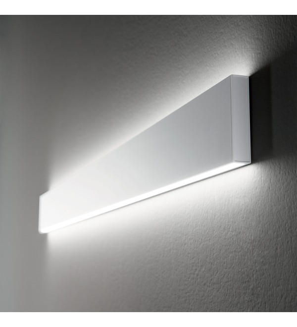 Светильник настенный Ideal Lux Steel AP2 D20 Bi-Emission Wide 3000K LED Белый Димм 233840