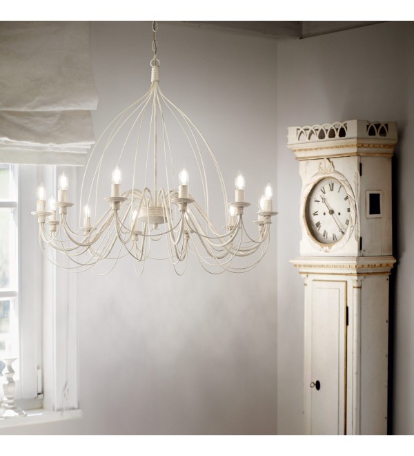 Люстра подвесная Ideal Lux Corte SP8 Белый E14 005898