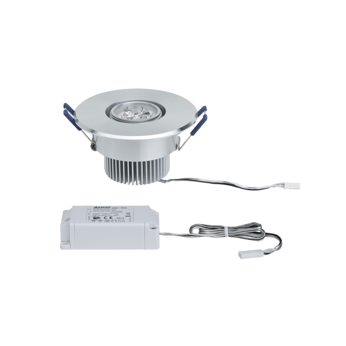 Светильник встраиваемый Paulmann Deco Systems Basis LED D95 мм 3000К Алюминий 92570