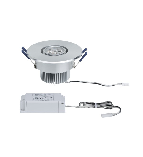 Светильник встраиваемый Paulmann Deco Systems Basis LED D95 мм 3000К Алюминий 92570