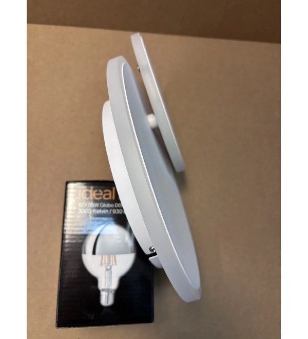 Светильник настенный Ideal Lux Pouche AP Round LED Белый 3000К 259345