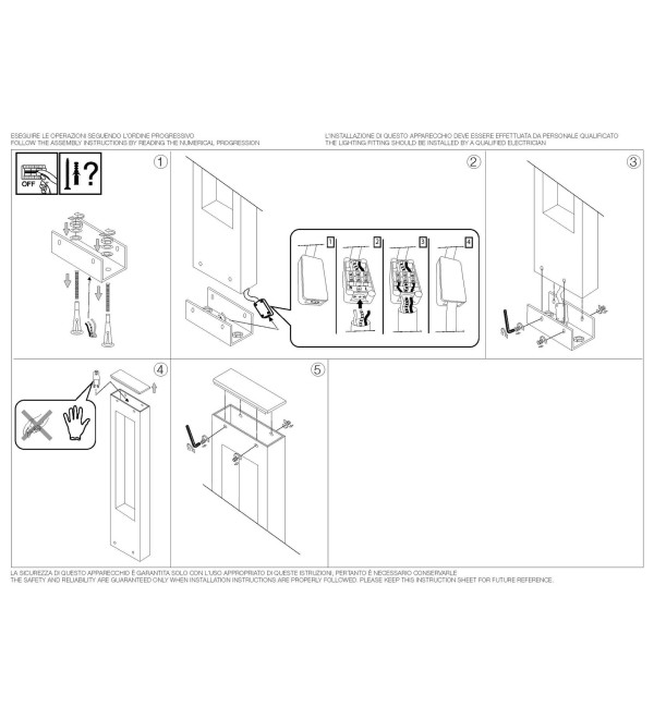 Светильник садово-парковый Ideal Lux Vega PT1 Антрацит G9 136028