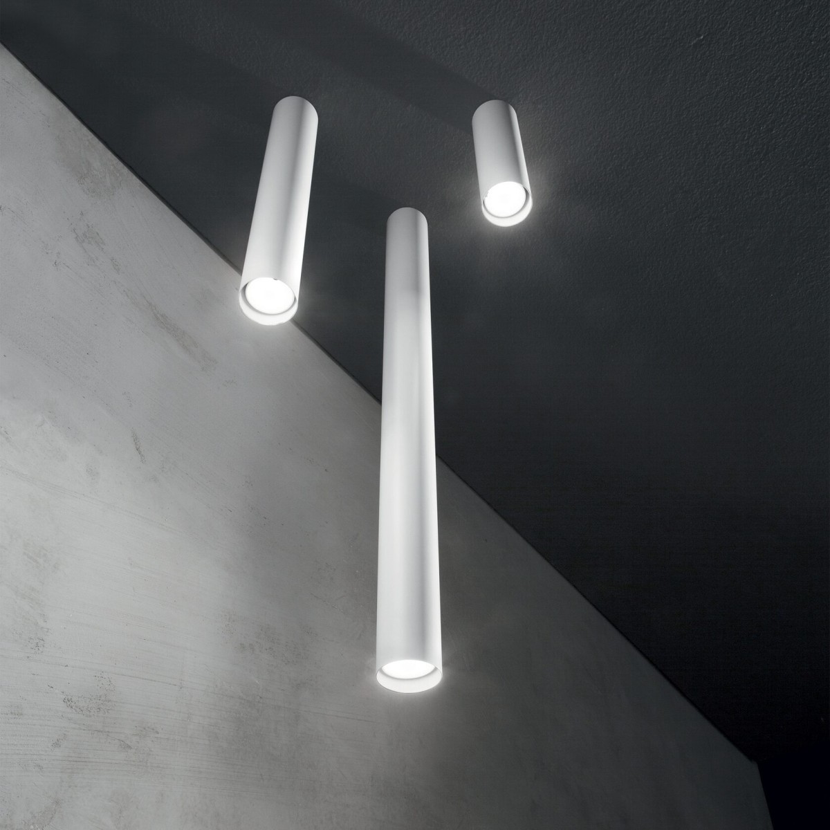 Светильник потолочный Ideal Lux Look PL1 Round D60 H950 Белый GU10 259260
