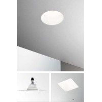 Светильник встраиваемый Ideal Lux Samba FI D60 Square Белый гипс GU10 150291