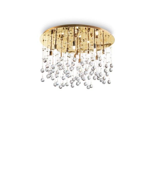 Люстра потолочная Ideal Lux Moonlight PL12 Золото G9 082783