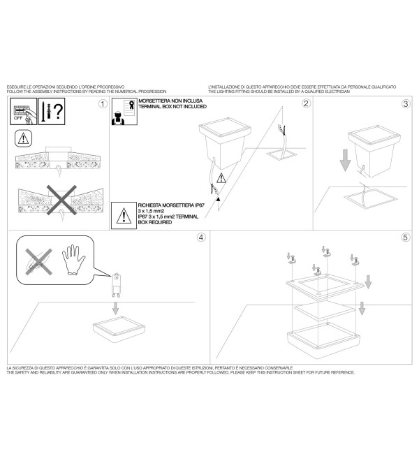 Светильник уличный Ideal Lux Park FI D120 Square Сталь G9 117881