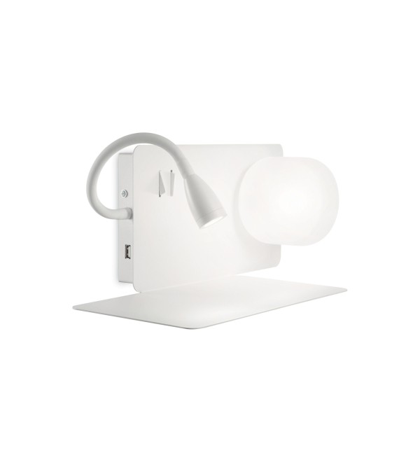 Светильник настенный Ideal Lux Book-1 AP G9/LED Белый