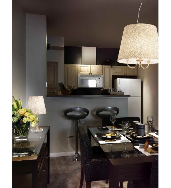 Лампа настольная Ideal Lux Queen TL1 Small Золото E27 077734