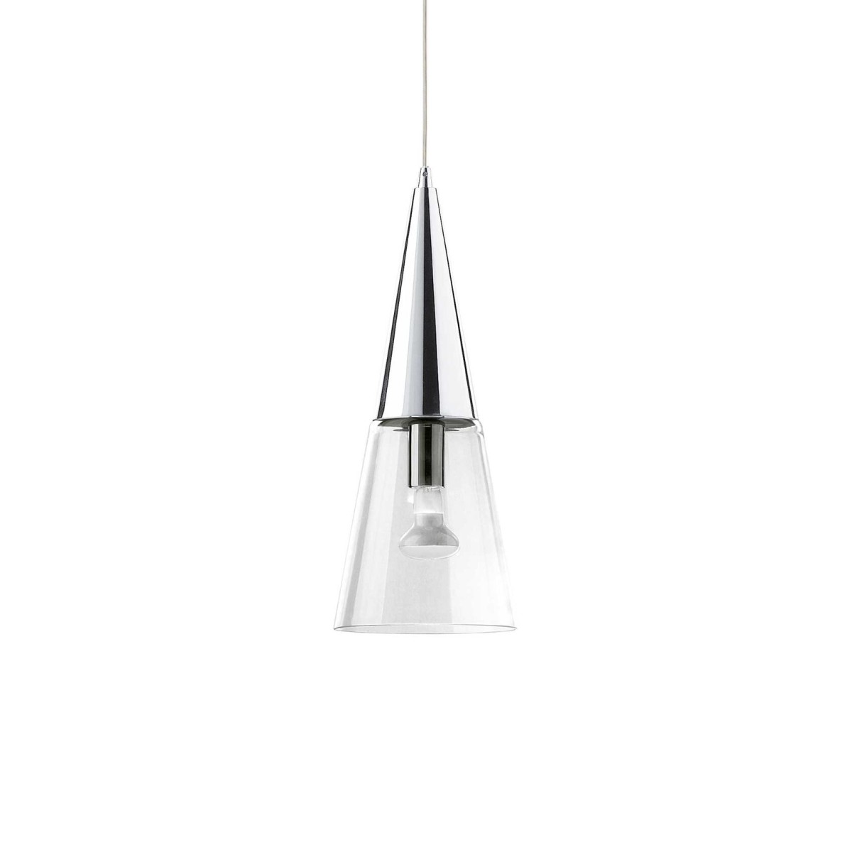 Светильник подвесной Ideal Lux Cono SP1 E14 Хром 017440