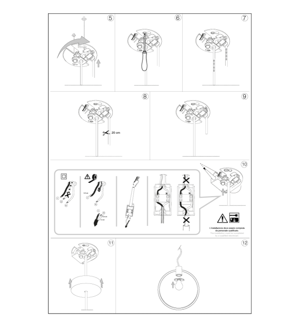 Светильник подвесной Ideal Lux Abc SP1 Round Латунь матовая E27 207841