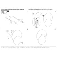 Светильник настенный Ideal Lux Pouche AP Round LED Белый 3000К 259345