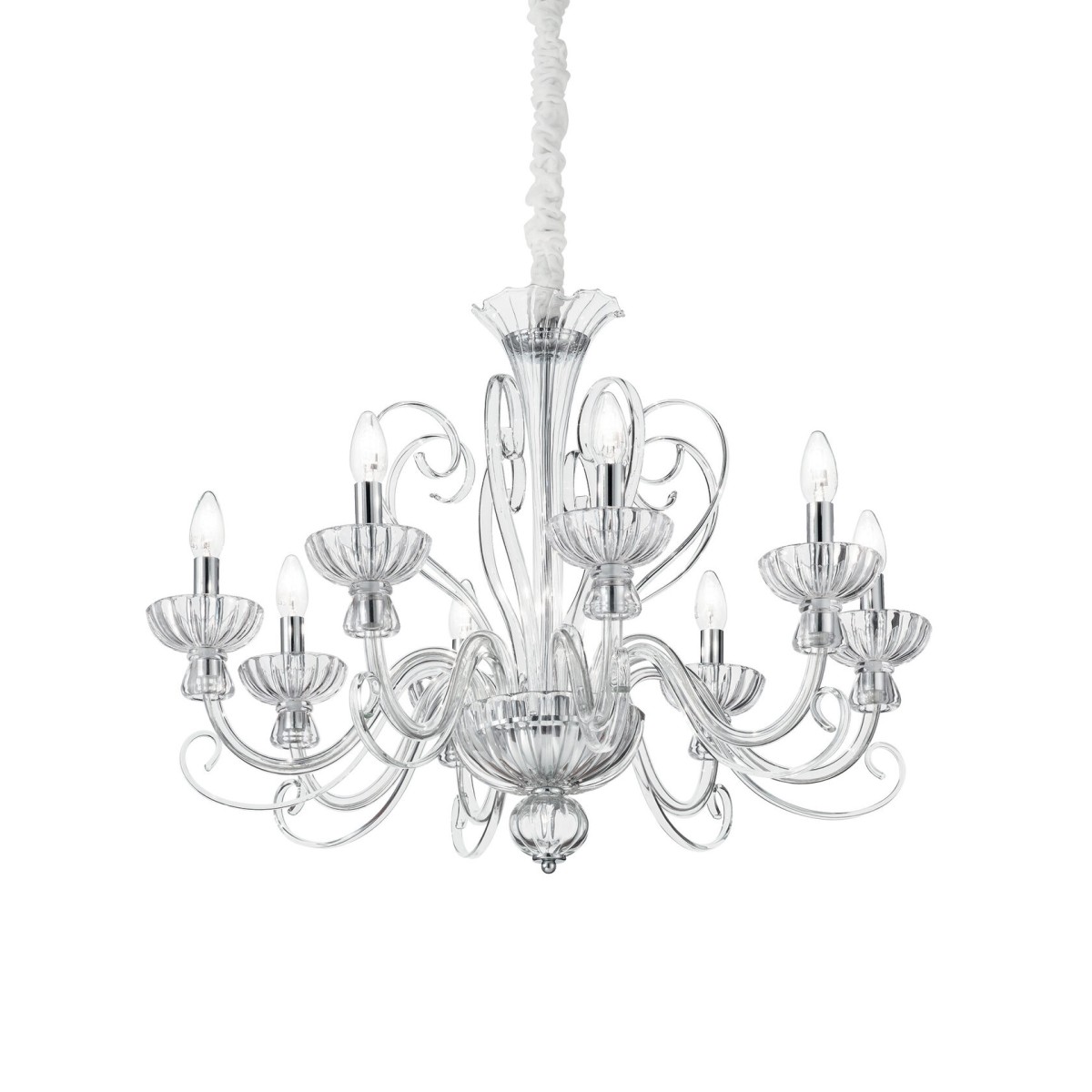 Люстра подвесная Ideal Lux Alexander SP8 Хром E14 090269