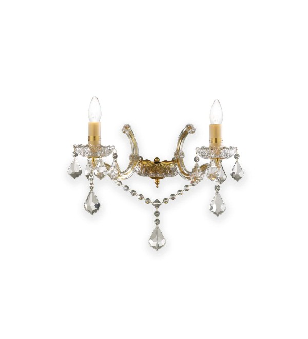 Светильник настенный Ideal Lux Florian AP2 Золото E14 035659