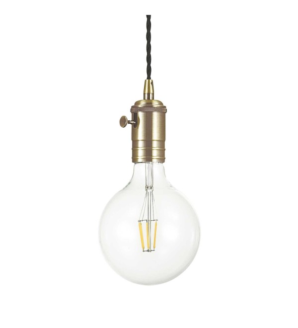 Светильник подвесной Ideal Lux Doc SP1 Латунь античная E27 163109