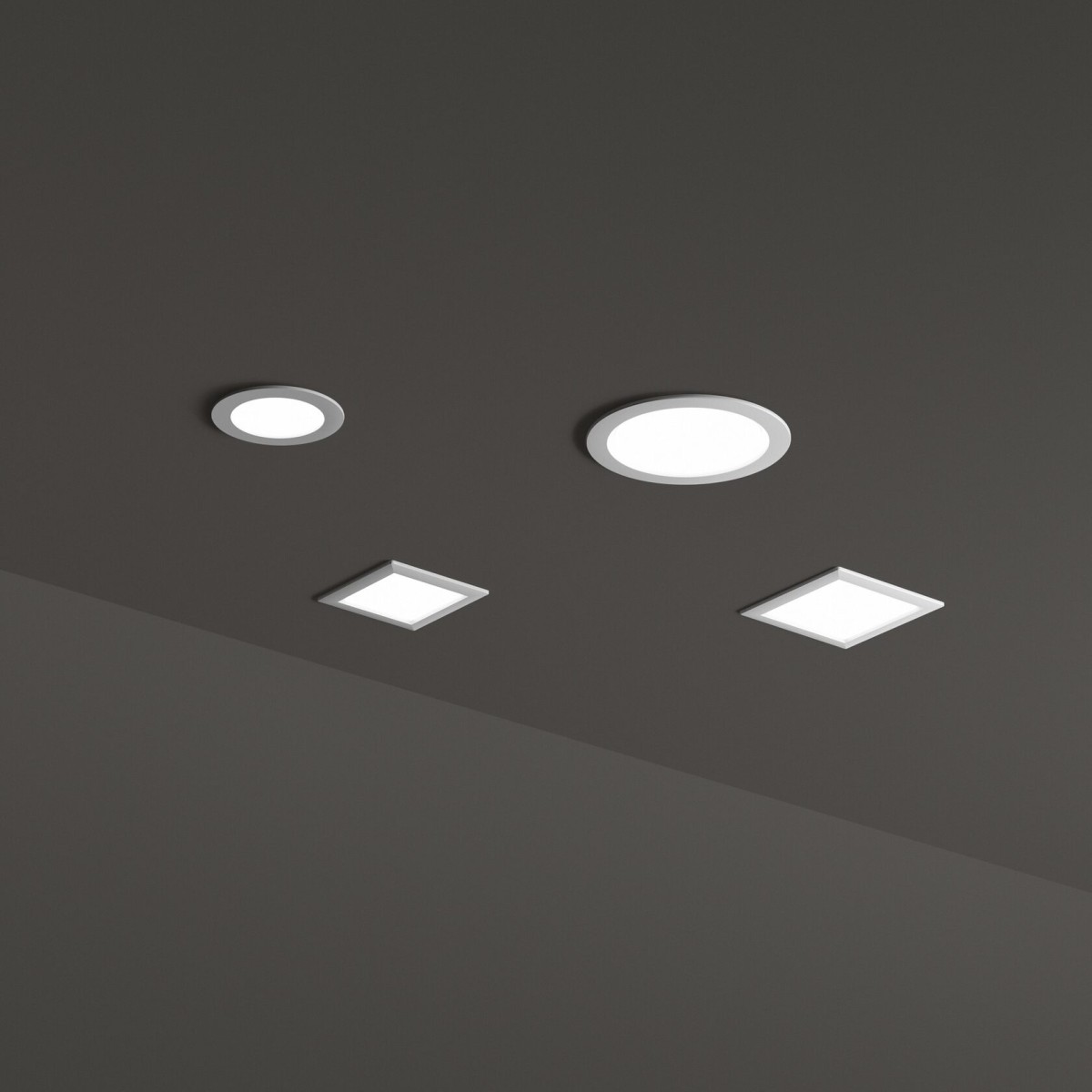 Светильник встраиваемый Ideal Lux Groove FI 30W Round Белый 4000K LED 147680