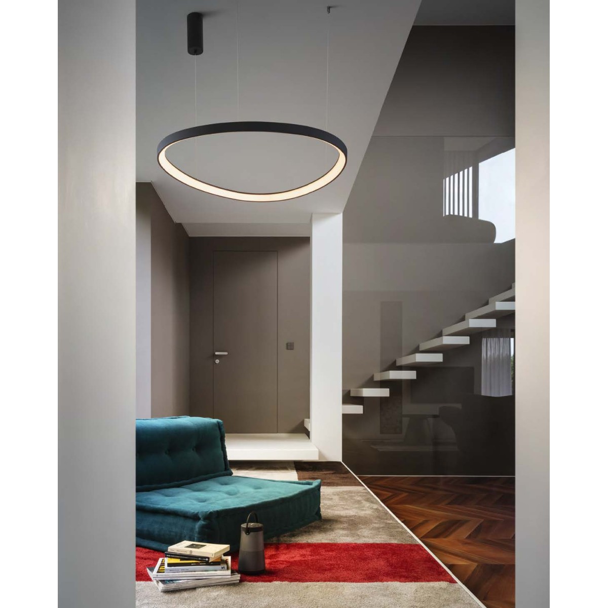 Люстра подвесная Ideal Lux Gemini SP D081 On-Off 3000K Черный LED 247281