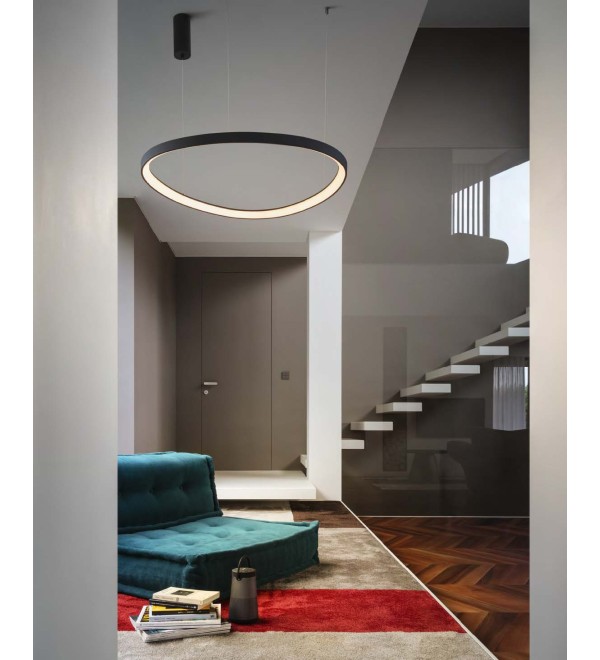 Люстра подвесная Ideal Lux Gemini SP D081 On-Off 3000K Черный LED 247281